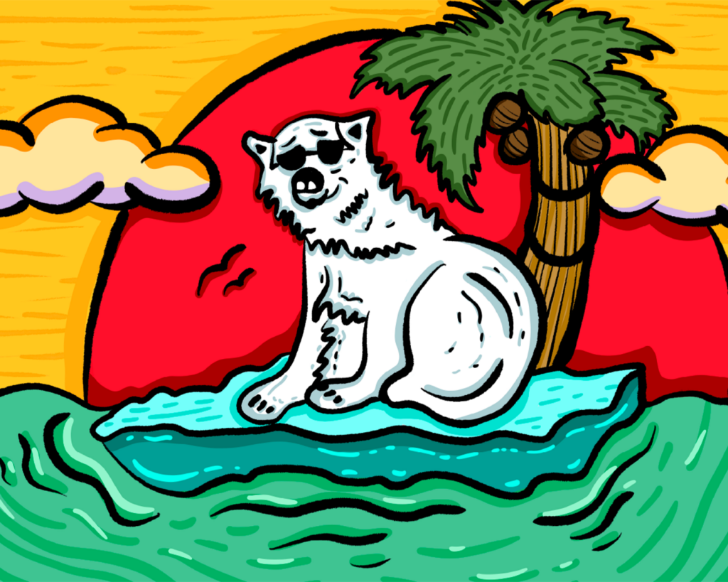 global warming aquecimento global ambiente environment ecologia polar bear urso polar illustration illustrator ilustração desenho alien desenho extraterrestre alien art outer space et ilustração illustration art arte ilustrador ilustradora designer graphic designer design design gráfico design gráfica